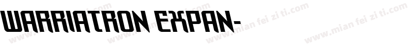 warriatron Expan字体转换